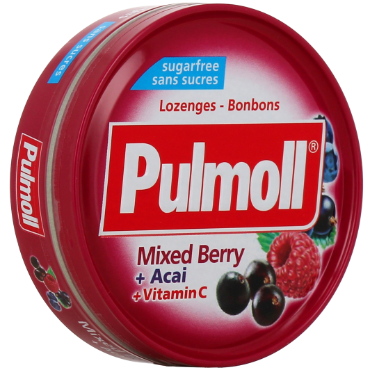 Pastilles sans sucres aux fruits rouges Pulmoll