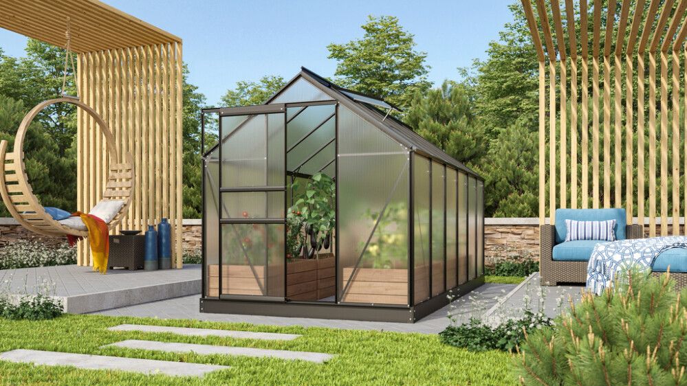 DRIVHUS VITAVIA VENUS 7500 SVART ALU/POLY 7,5M²