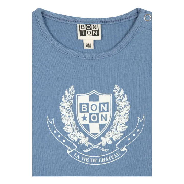 Bonton T-Shirt Tuba Coton Bio | Bleu