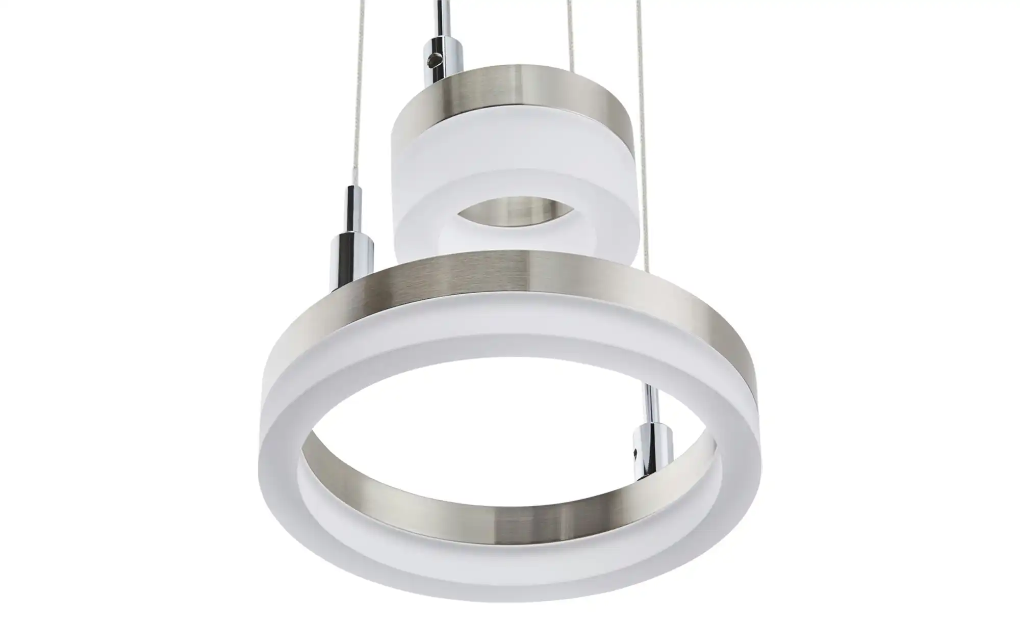Meisterleuchten LED-Pendelleuchte, 2-flammig, nickel matt