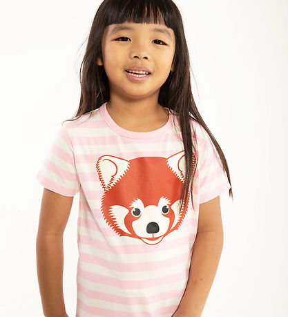 ANIMAL T-Shirt - DyrGrowl - Pastel Pink/Kreideroter Panda