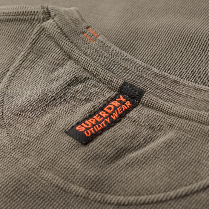 Superdry Vintage Textured Grandad LS Top Heren