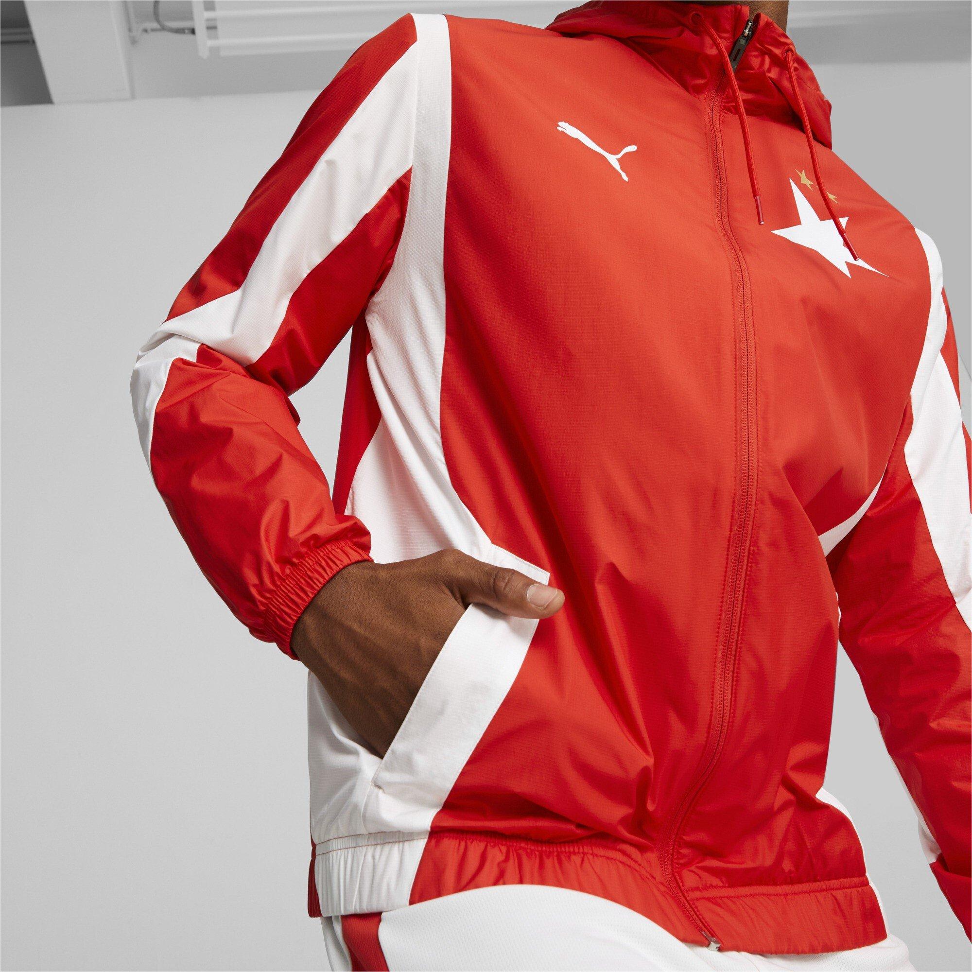 Puma Slavia Prague Match Woven Anthem Jacket 2023 2024 Adults