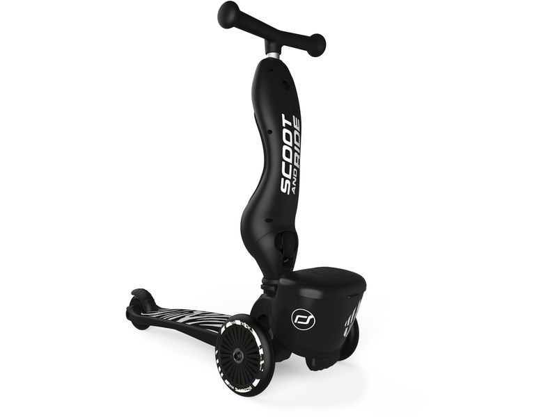 Scoot and Ride Scooter Zebra Schwarz Scooter mit Sitz