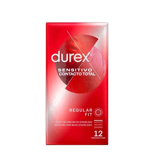 Durex Sensitivo Contacto Total 12 Preservativos