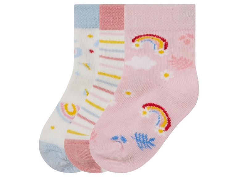 3 paar baby sokken