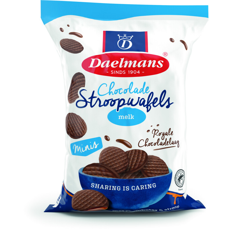 Daelmans Chocolade stroopwafels mini's