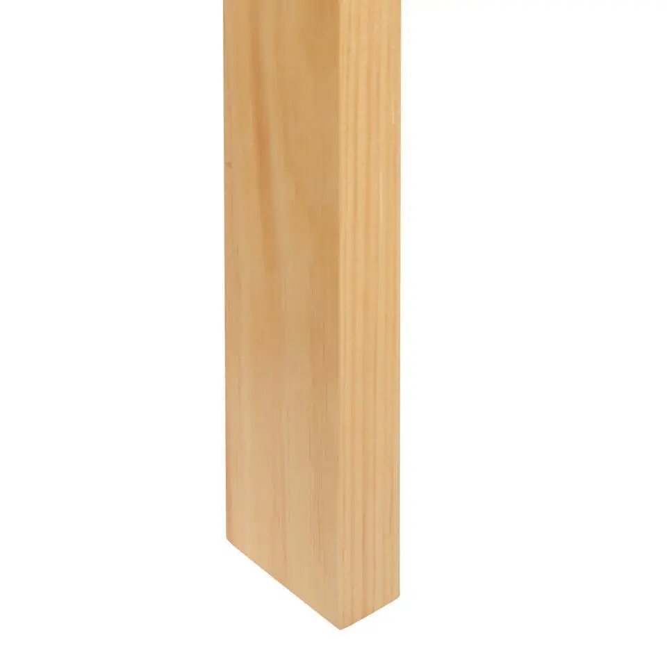 TANNAY - Tweepersoonsbed - Lichthout - 140 x 200 cm - Dennenhout