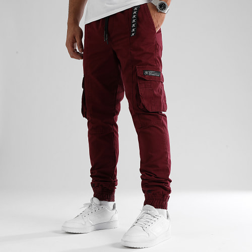 Pantalon Cargo Regular 1166 Bordeaux
