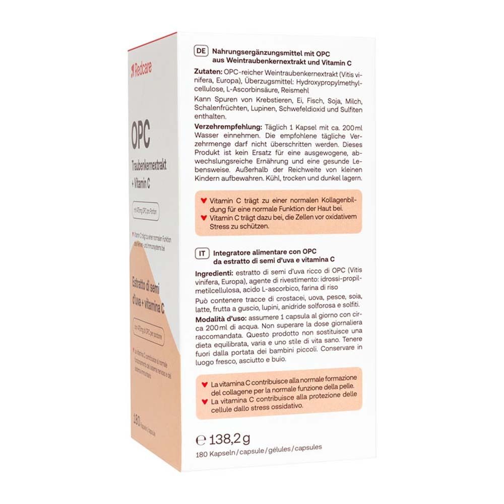 Redcare OPC Traubenkernextrakt + Vitamin C