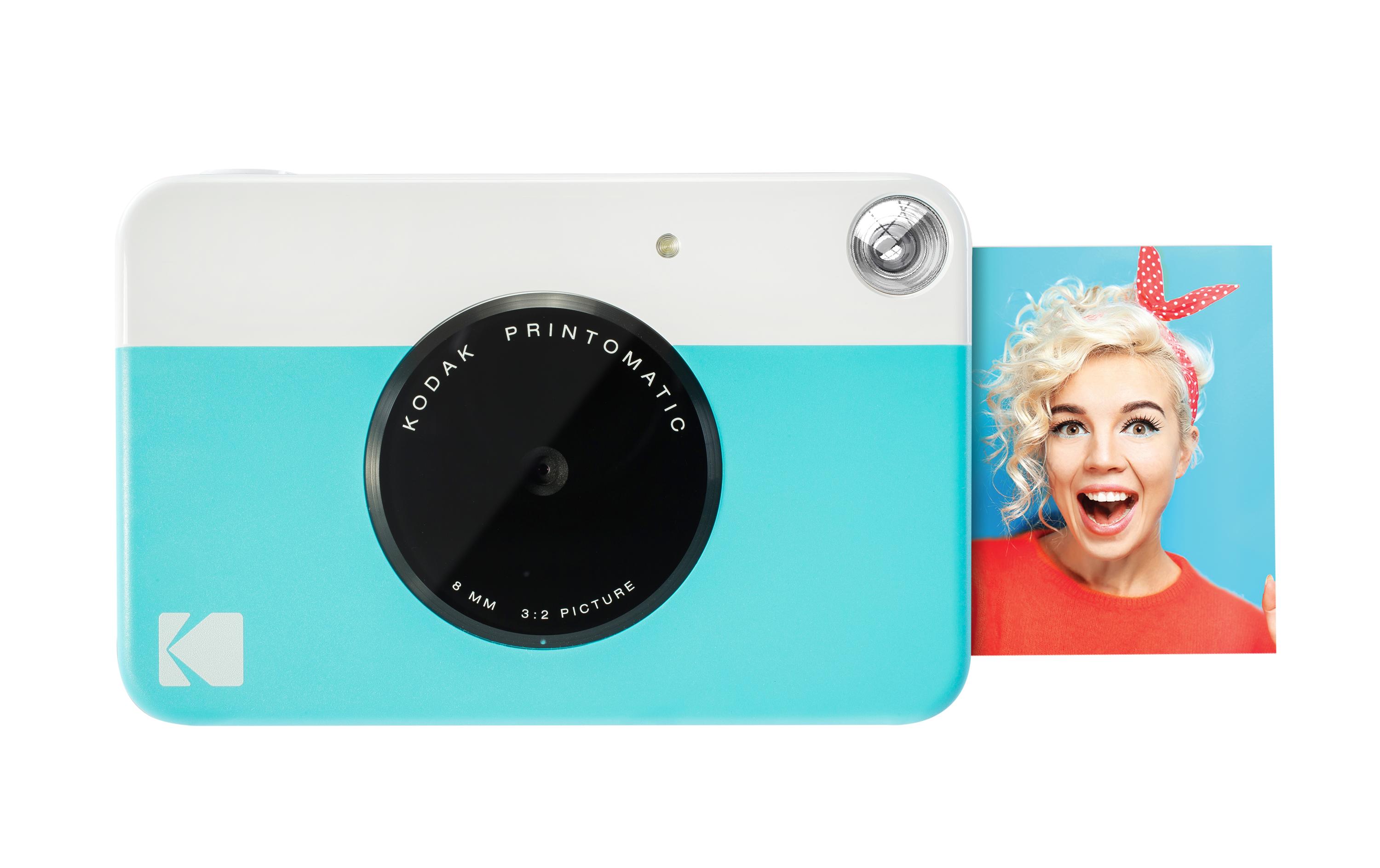 Fotokamera Printomatic Blau<br>Aufnahme und Abzug im Handumdrehen
