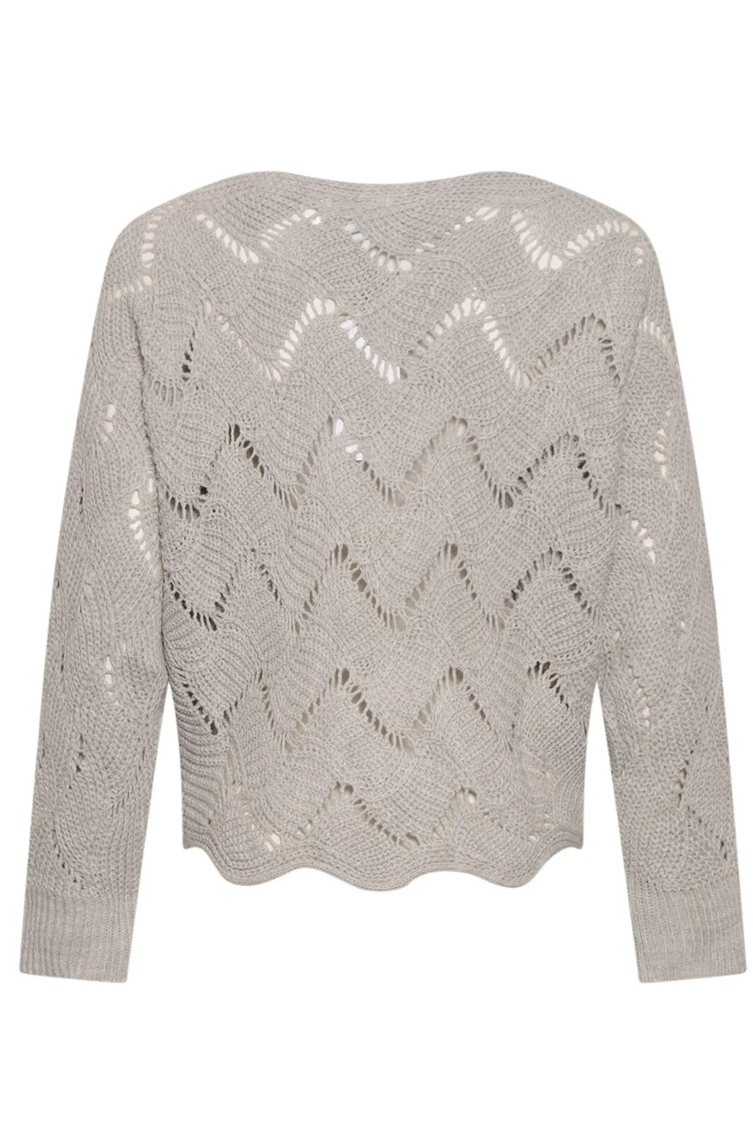 Noella Taffy Knit Sweater grey melange
