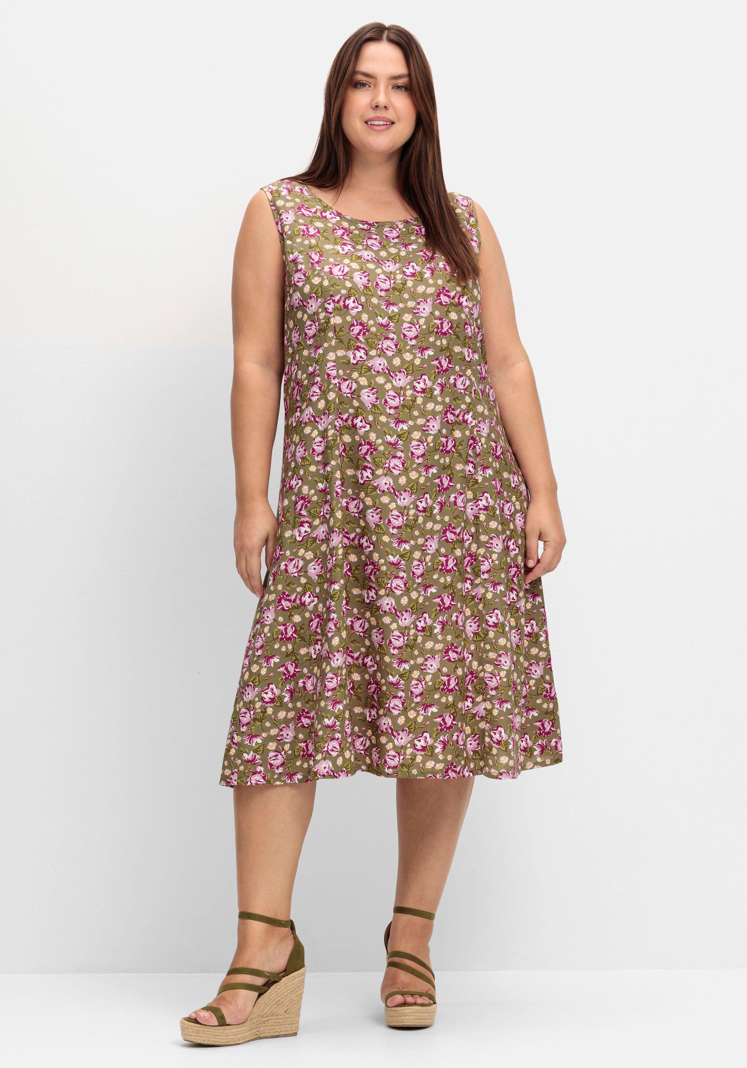 Ärmelloses Kleid mit Blumenprint