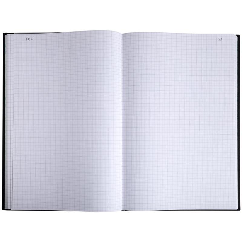 Registre 340X225 Quadrillé 300 pages foliotées - Noir toilé