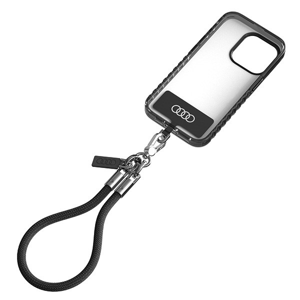 (28cm) Universal Nylon Handykette Lanyard Handgelenkschlaufe   1x Einlage (AU-HSL8-R8/D1-BK) - Schwarz