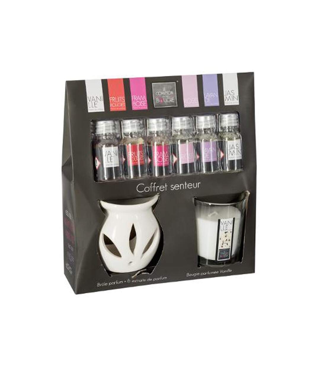 Coffret Senteur 8 Pièces Bien-être 23cm Vanille