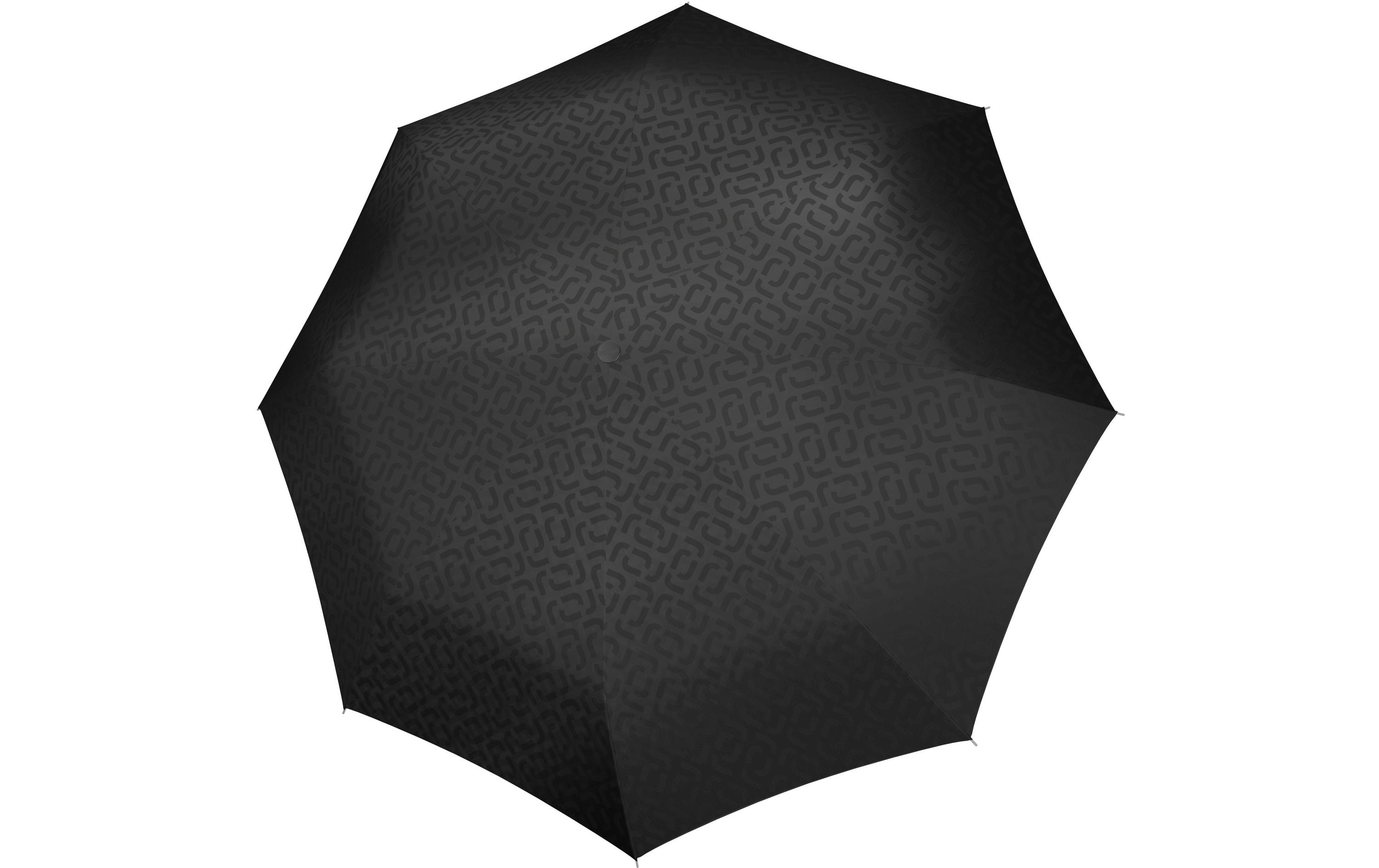 Schirm Pocket Classic Signature Black Hot PrintRegenschirm aus recyceltem PET