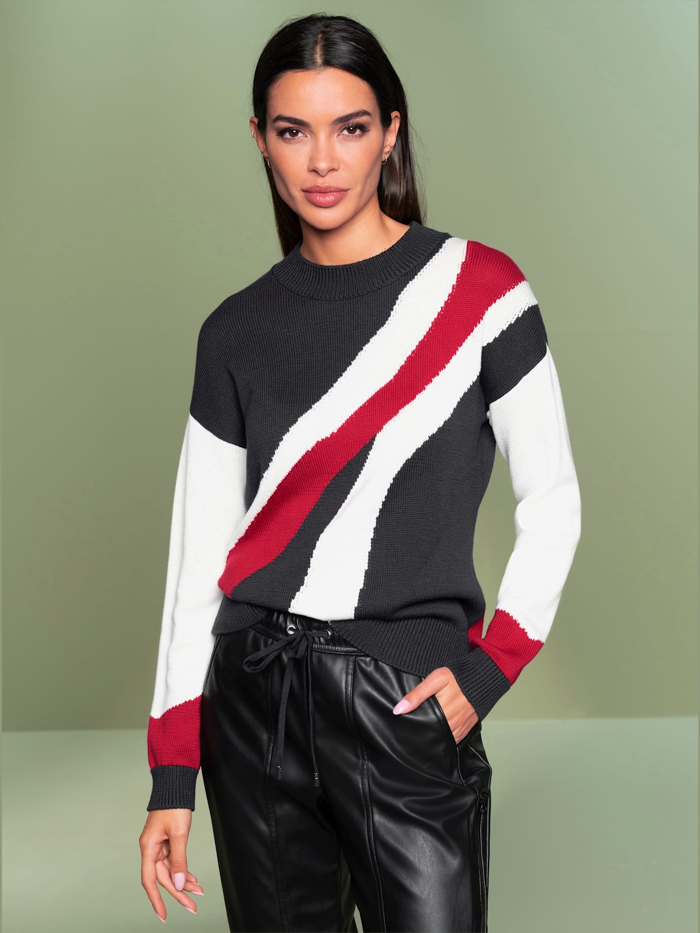 Pull combinaison de couleurs tendance