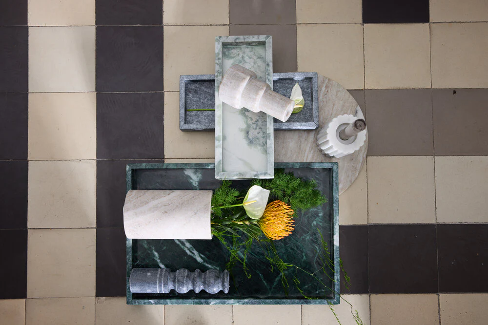 Bahne Interior  Marmor bakke, L - grøn