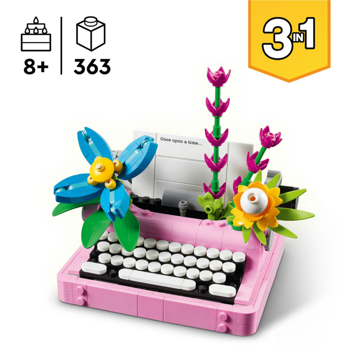 LEGO® Creator 31169 3in1 Schreibmaschine mit Blumen ab 8 Jahren