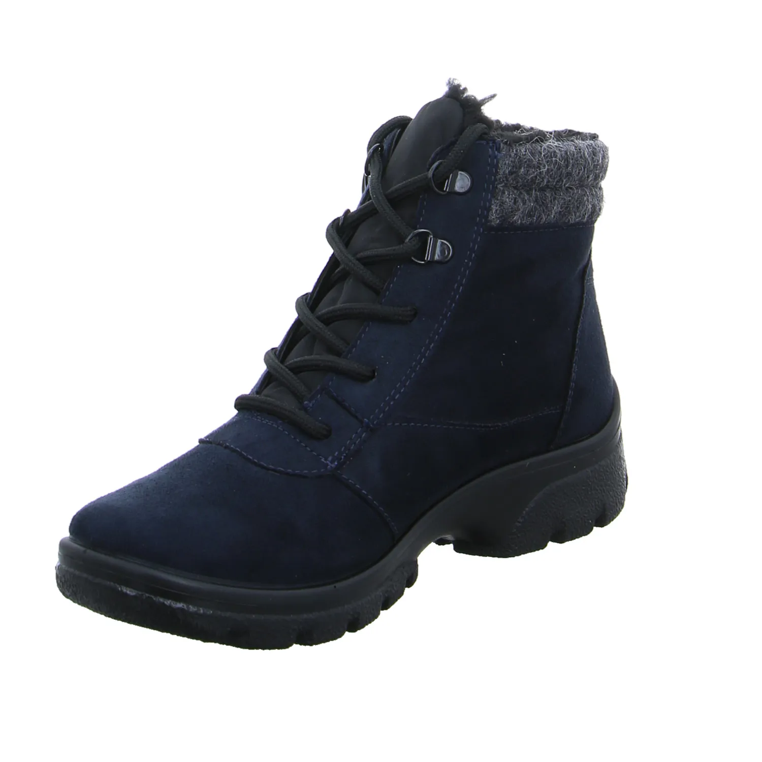 ARA Comfort-Boot Blau Lederimitat  Wechselfussbett und Gore-Tex