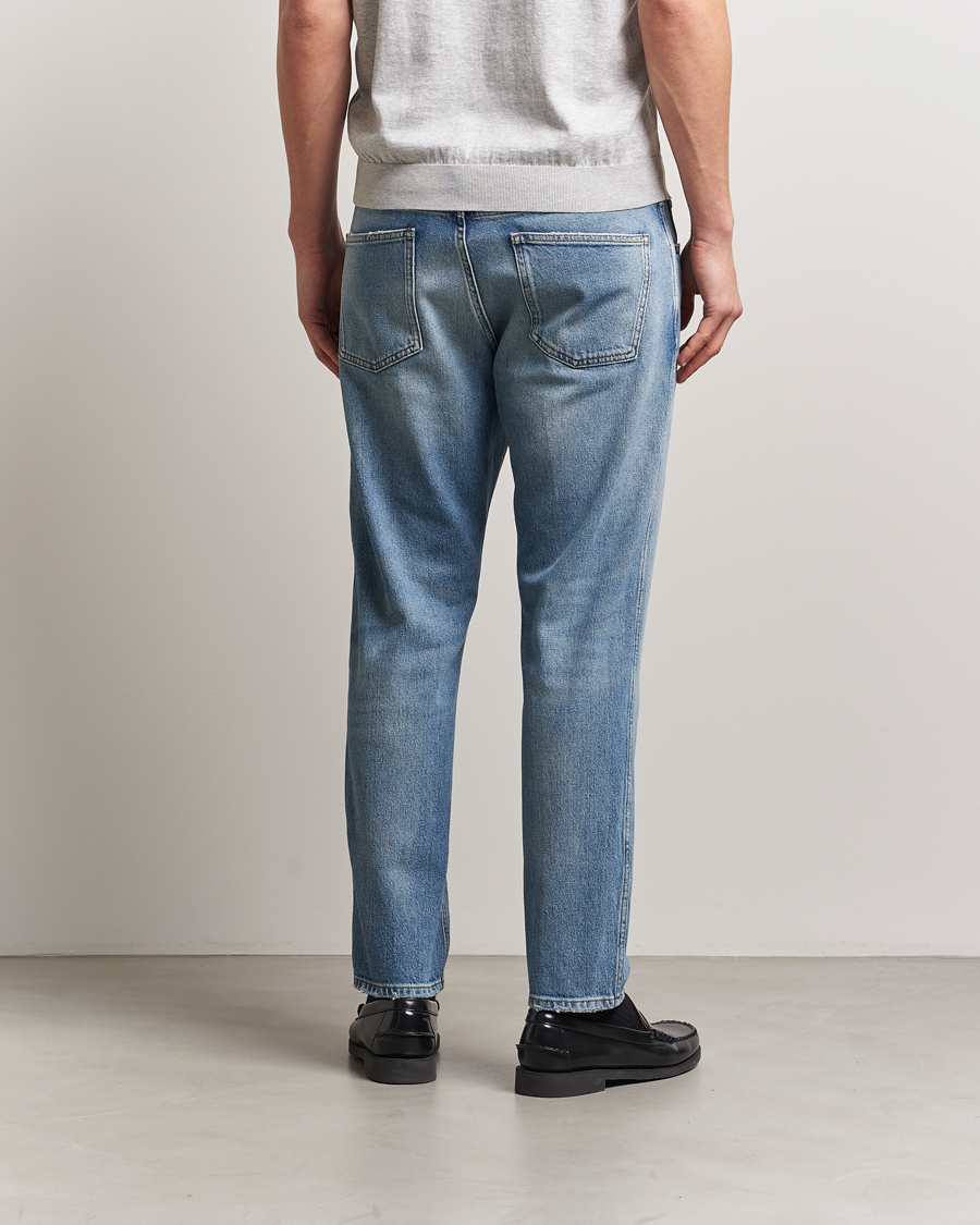 Lardini Tapered Washed Jeans Blue
