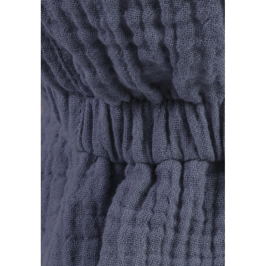 Sterntaler Schirmmütze mit Nackenschutz Musselin graublau