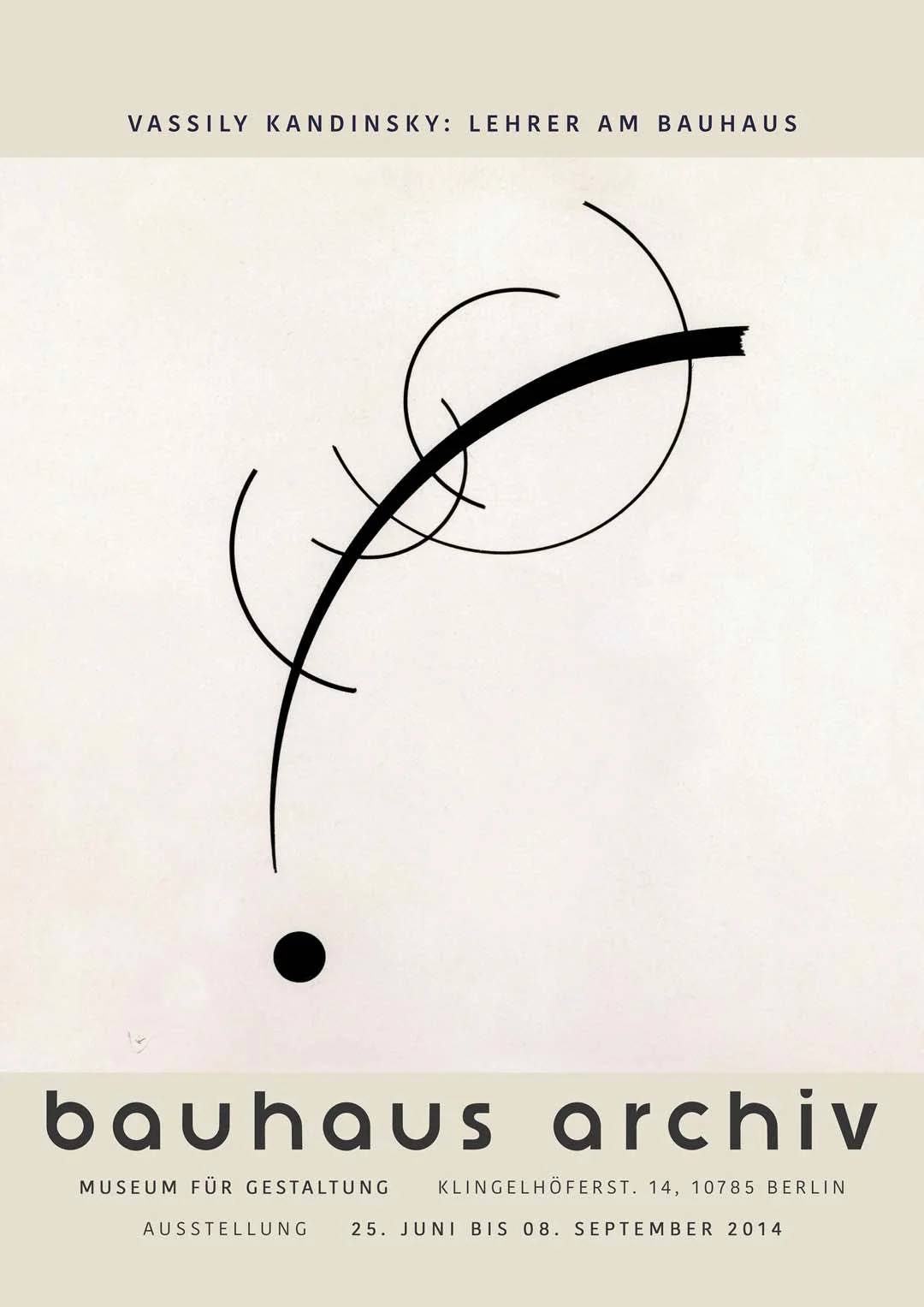 Freie Kurve von Wassily Kandinsky Ausstellung