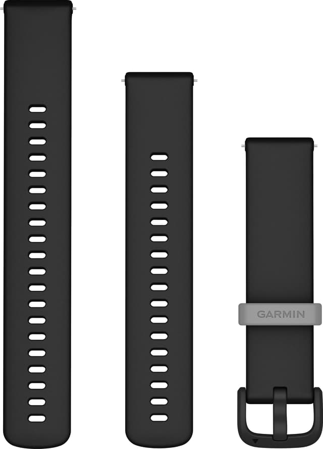 Garmin 20mm Quick Release Silicone rem (sort)