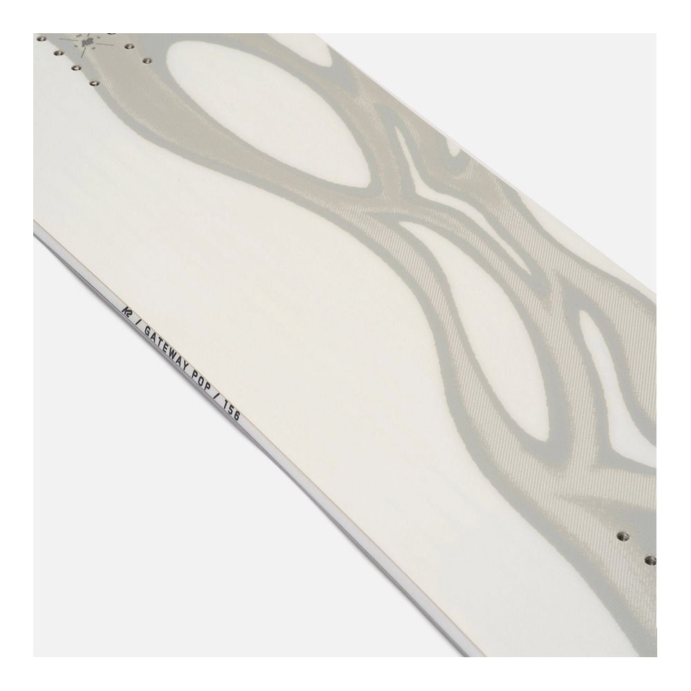K2 GATEWAY POP 2024 - Snowboard all mountain Homme white/orange