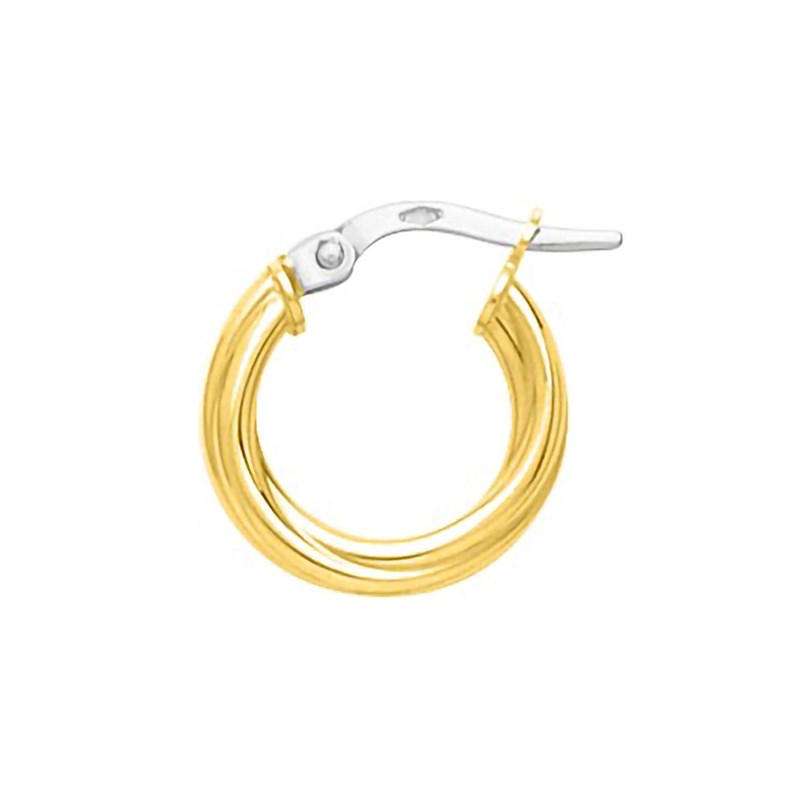Créoles torsadées Femme - Or 18 Carats - Diamètre 10mm