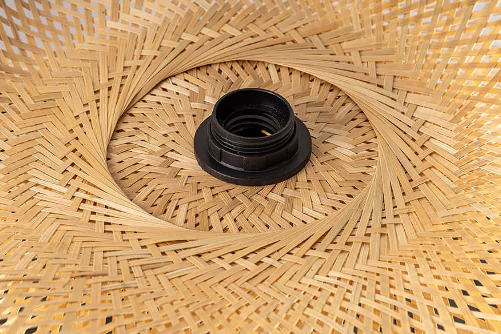 Geflochtene Hängeleuchte ORGANIC LIVING 50cm natur Bambus handmade