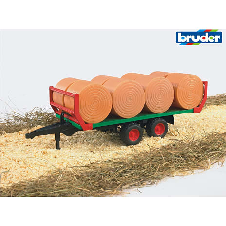 Bruder Trailer med 8 bigballer