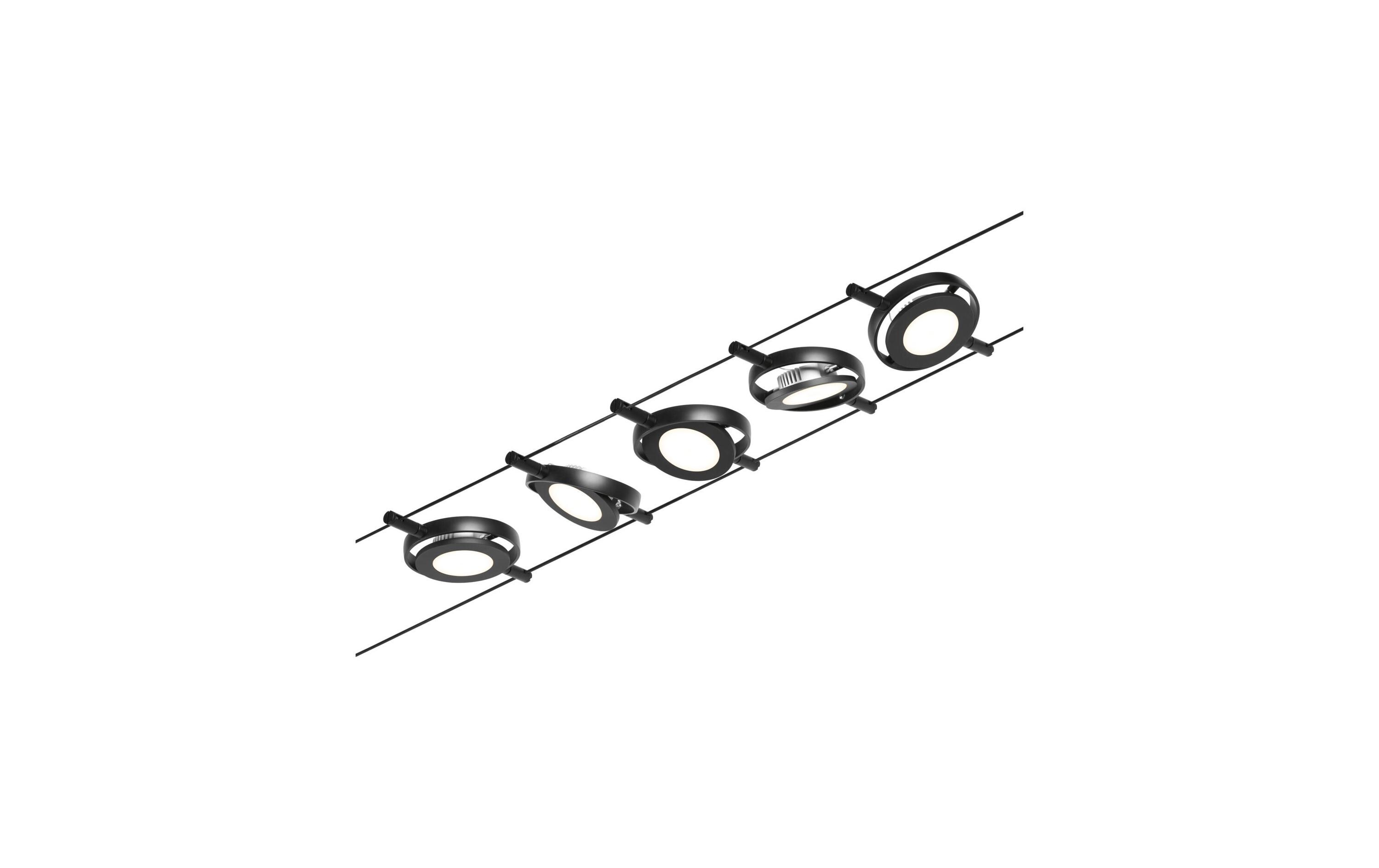CorDuo LED Seilsystem RoundMac Basisset 5 x 200 lm<br>Schienenlichtschranke
