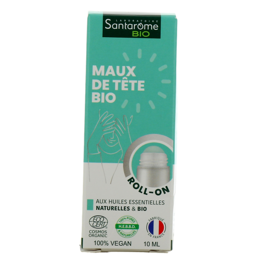 Roll-on maux de tête Santarome Bio - Céphalée, migraine
