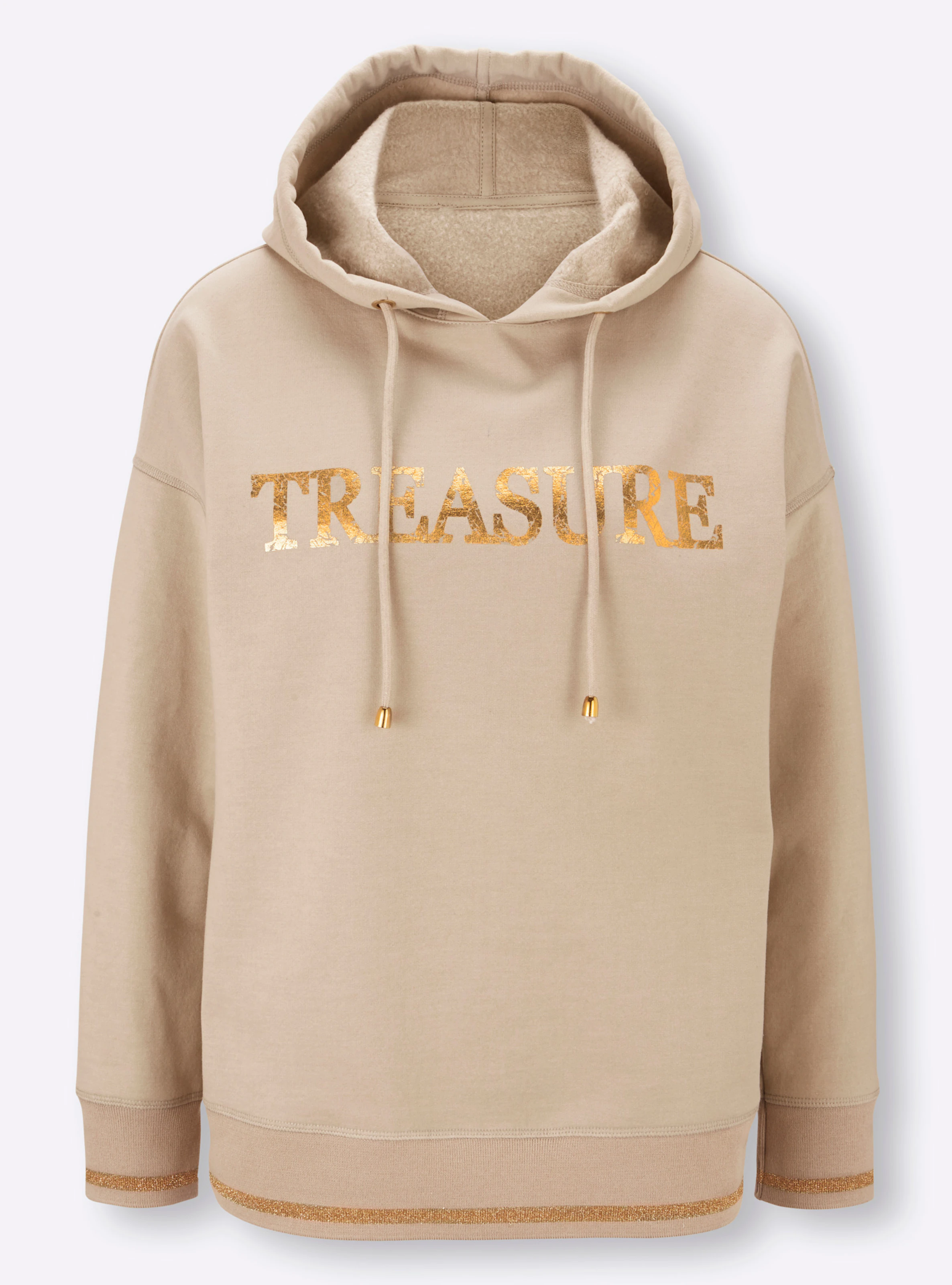 heine Sweatshirt in sand-bedruckt