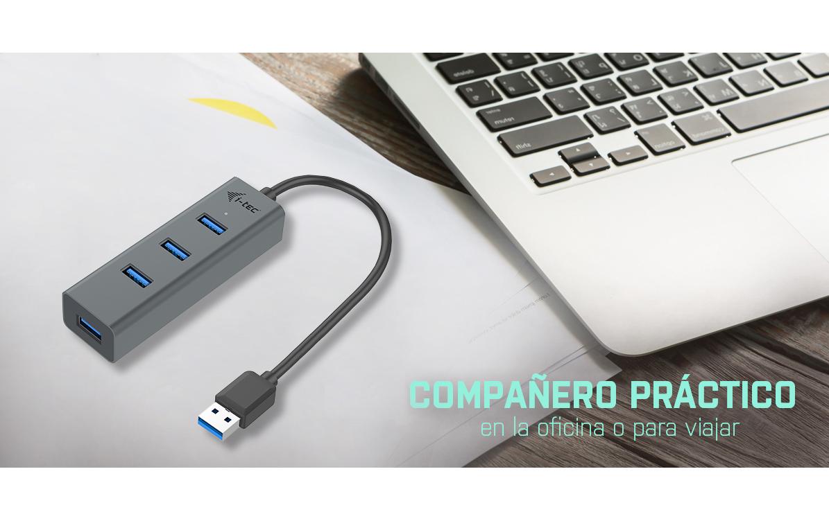 USB-Hub USB-A Metal 4x USB 3.04-Port USB-Hub mit Metallgehäuse