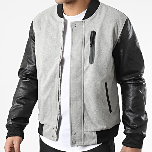 Veste Zippée 3119 Gris Chiné Noir