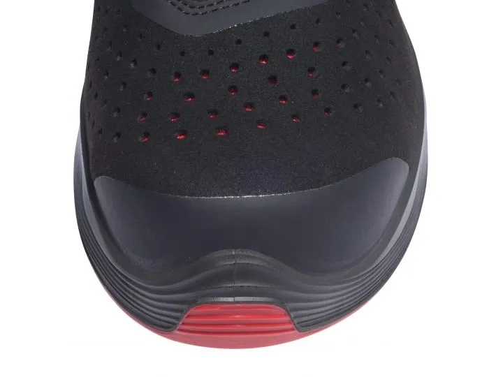 Uvex 68372, Unisex, Voksen, Sikkerhedssko, Sort, Rød, SRC, P, ESD, S1, Hurtig luk snørebånd