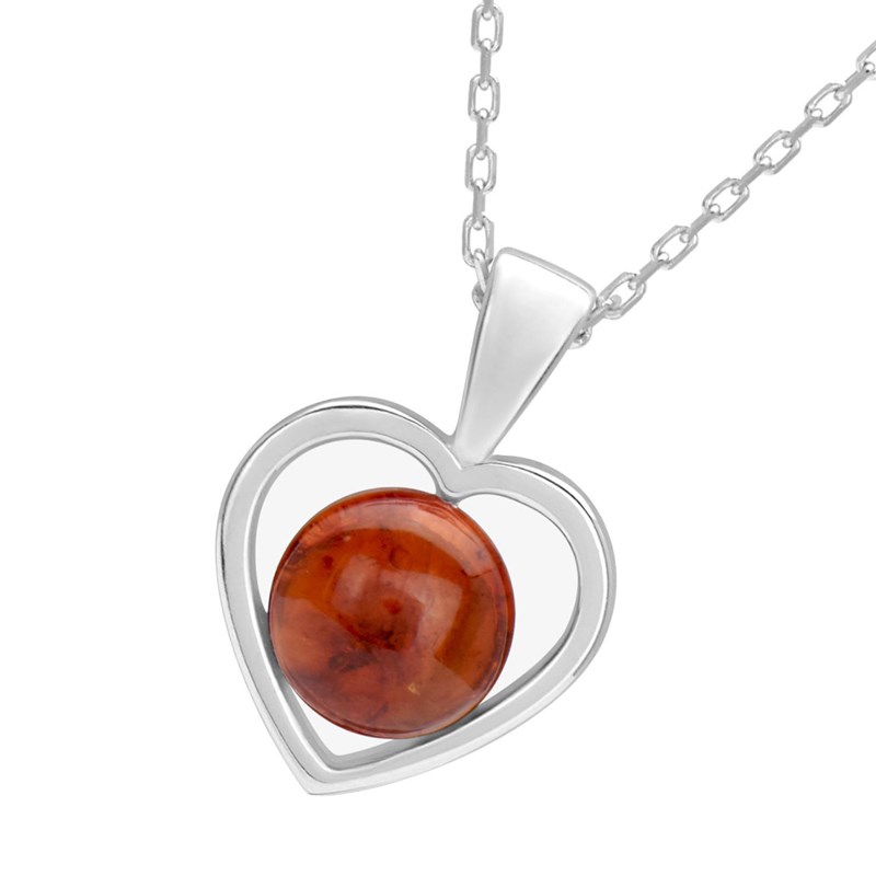 Collier Femme - Ambre - Argent 925 - Longueur : 42 cm