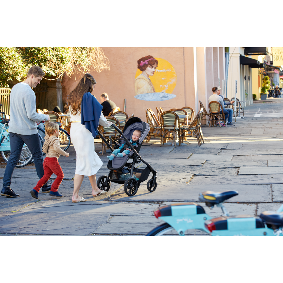 baby jogger Kinderwagen City Sights inkl. Babywanne Special Edition Commuter  Rahmen Charcoal inkl. Wetterschutz