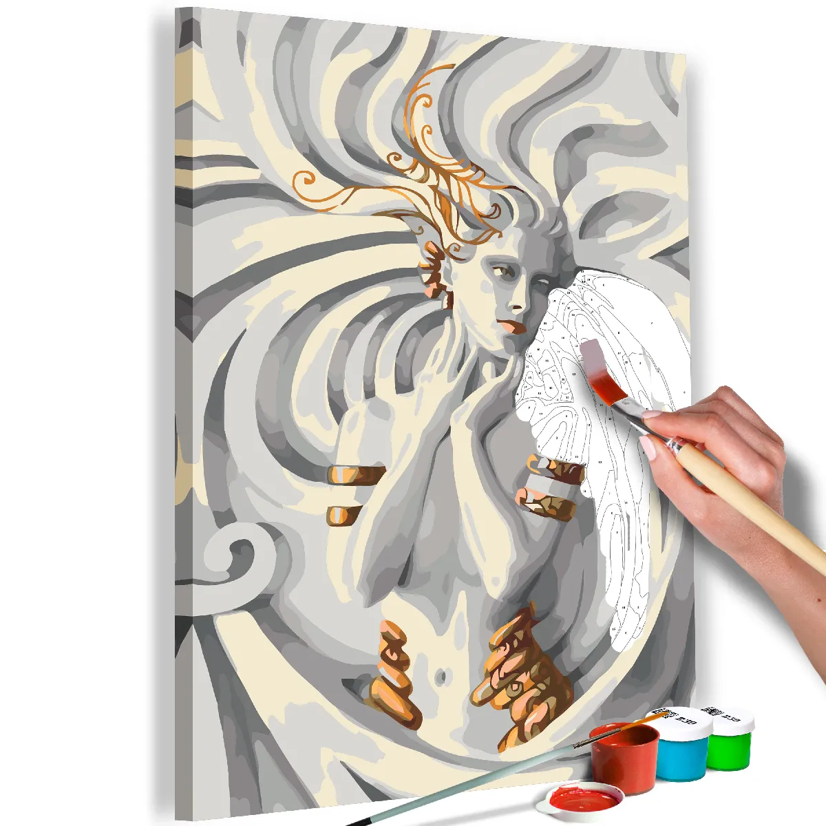 Decoshop26 Méduse Peinture par numéros