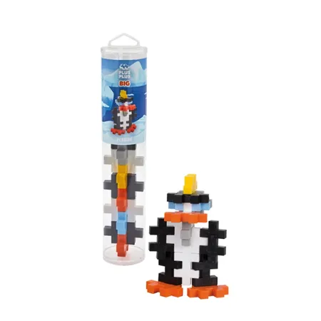 Plus-Plus Kreativ Bausteine BIG Pinguin, 15 Teile