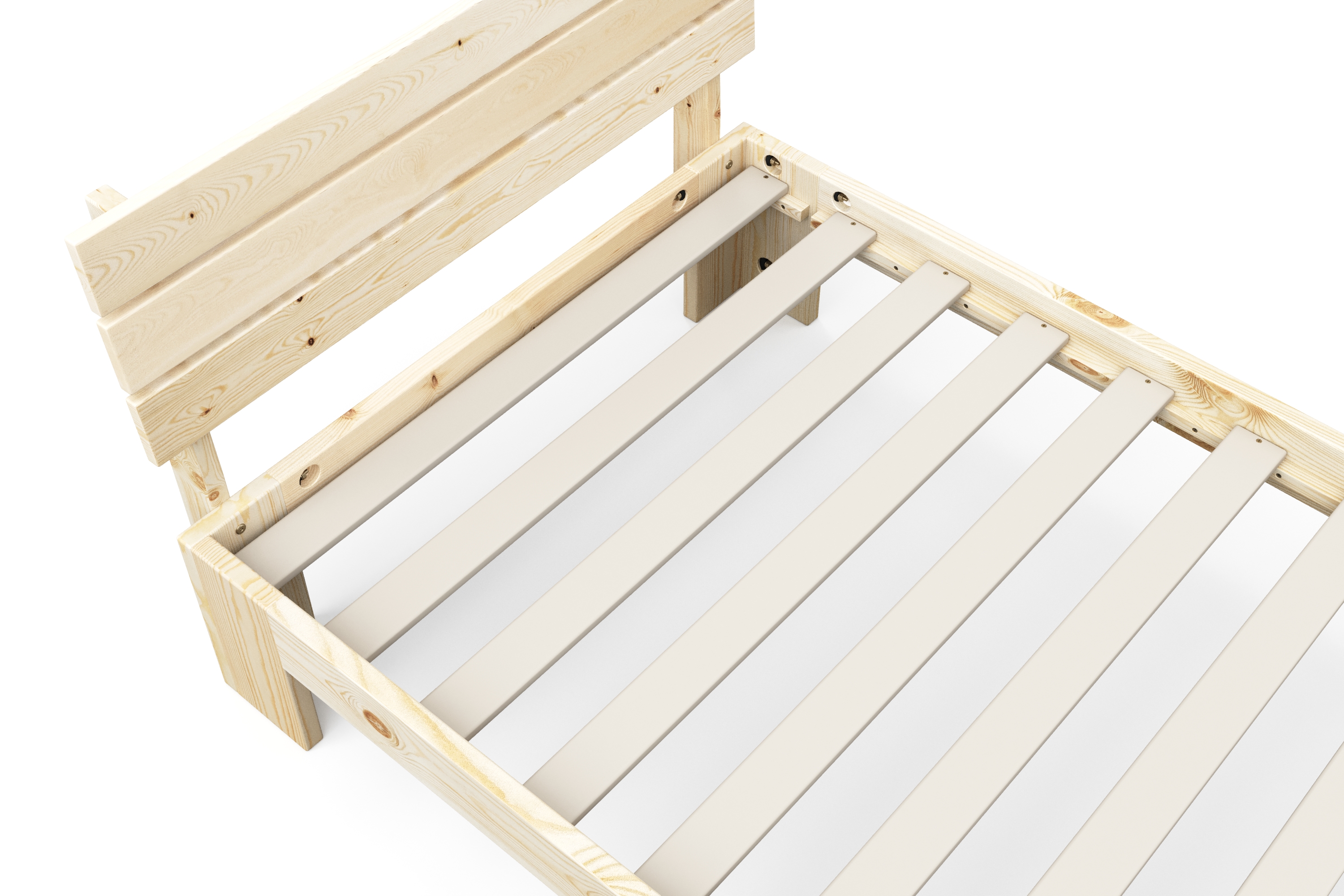 Bett Holz JAYDEN 90 x 200 cm nature