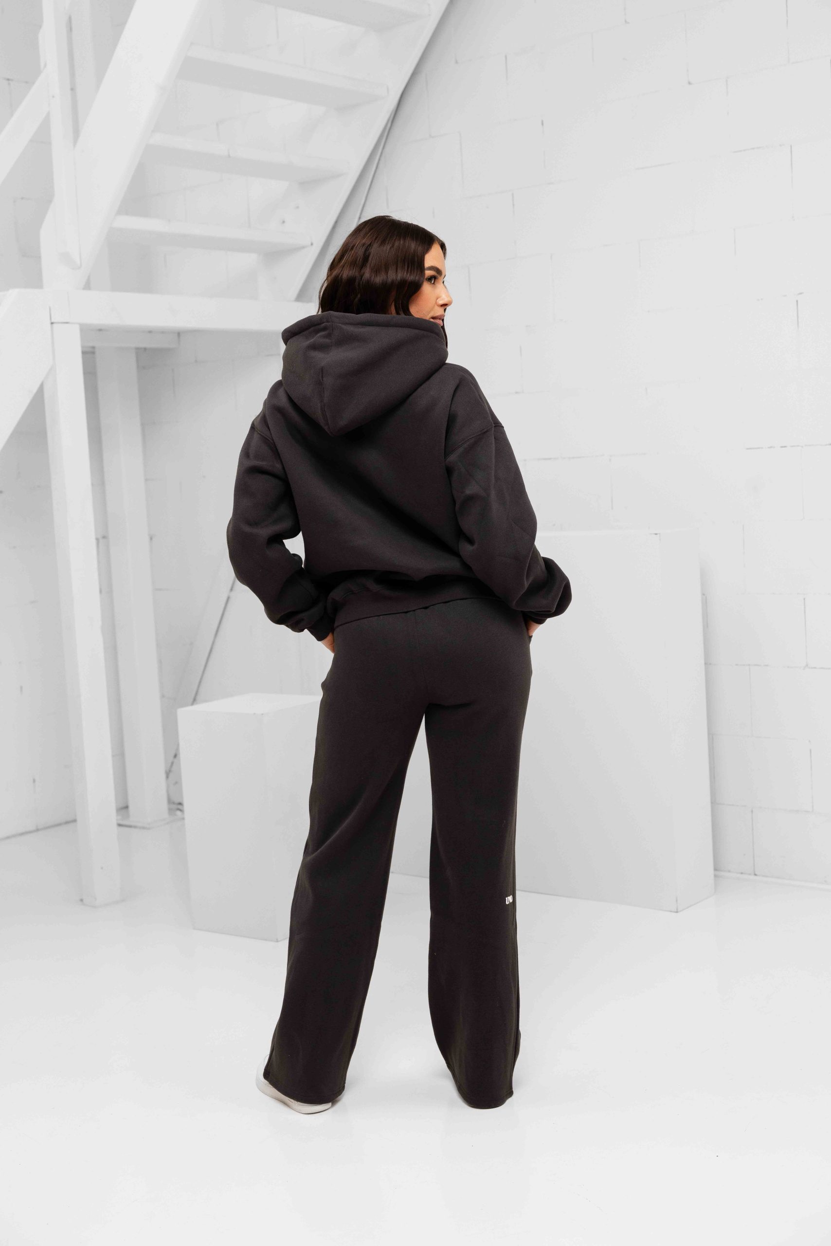 Unique The Label Imani Full Zip Trainingspak Dames Donkergrijs