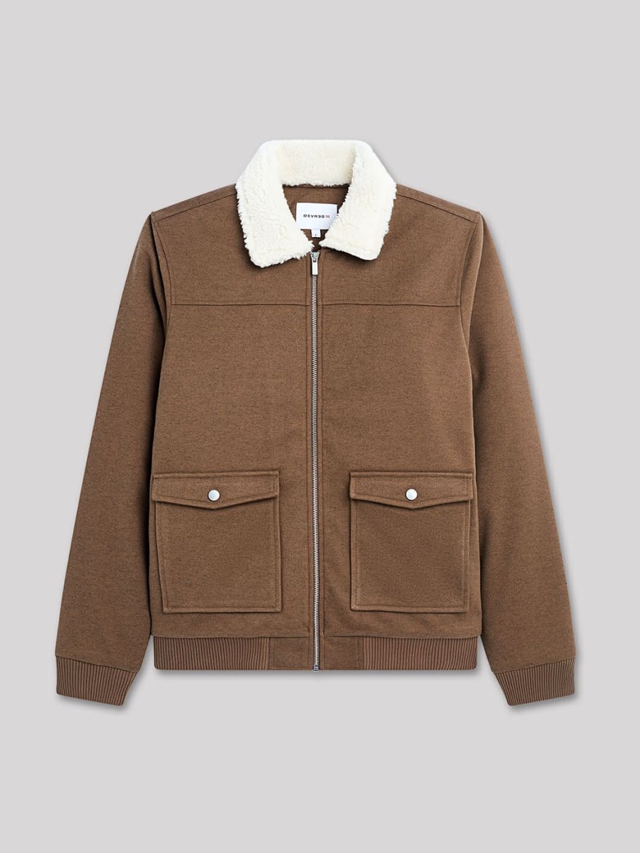 Blouson col sherpa uni