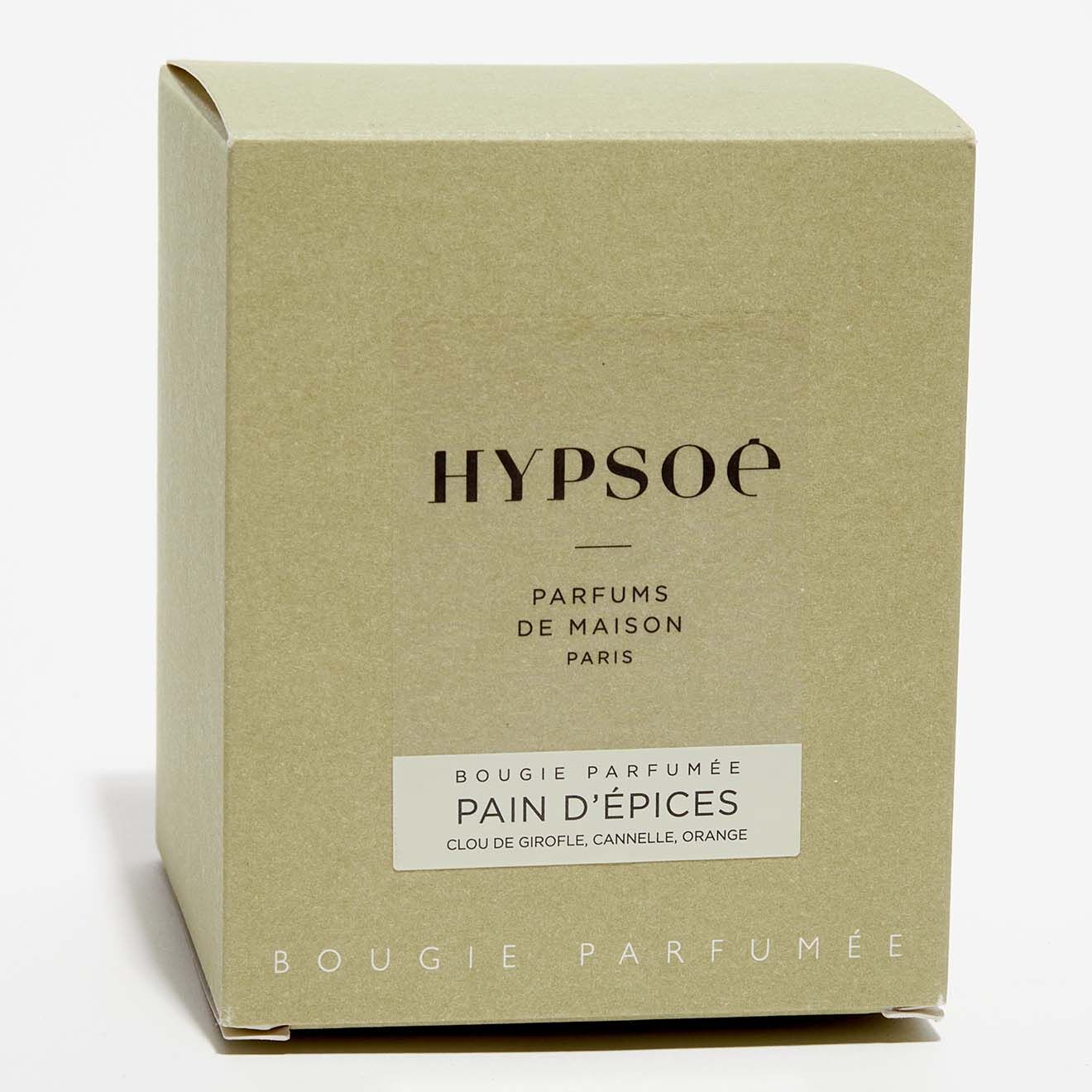 Hypsoé Bougie parfumée verre coloré fumé Pain d'Epices - 1 mèche 50h