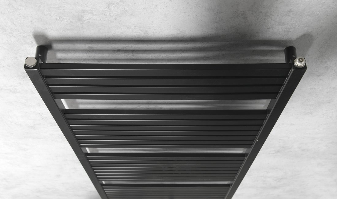 Sapho Tondi radiator zwart mat 60x133cm 730W