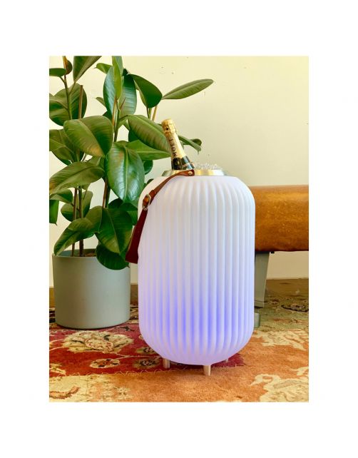 Nikki.Amsterdam The.Lampion M - Tuinverlichting - 32.5x32.5x55 cm Wit
