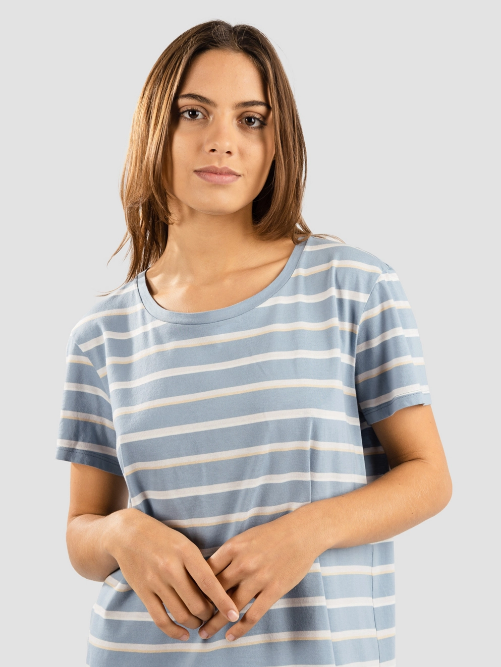 Patagonia Regenerative Organic Certified Cotton Dress sunset stp/ lgt plume gry